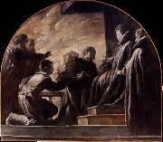 Domenico Fetti Margherita Gonzaga Receiving the Model of the Church of St Ursula oil painting